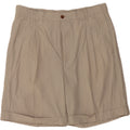 LEADER Mens Pegged Casual Shorts Large W36 Beige Polyester Vintage Leader and Second-Hand Leader from Messina Hembry 