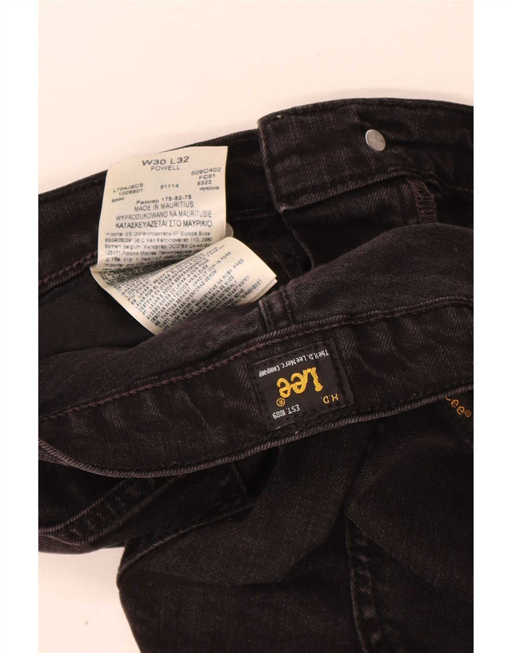 Lee Womens Powell Slim Jeans W30 L32 Sort Bomuld
