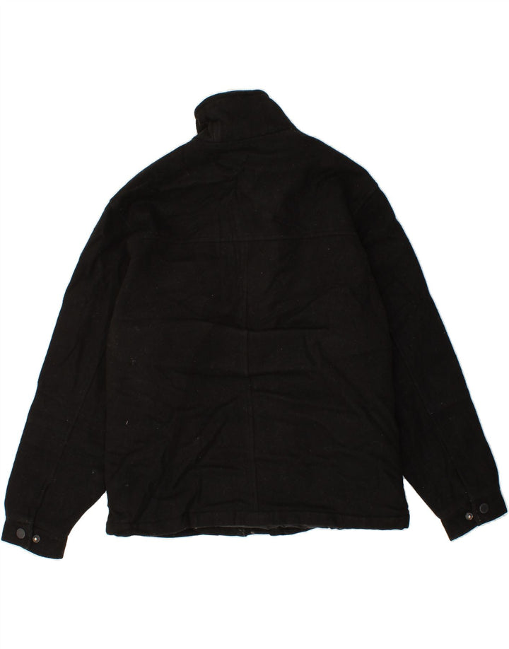 LONDON FOG Mens Overcoat UK 40 Large Black Wool Vintage London Fog and Second-Hand London Fog from Messina Hembry 