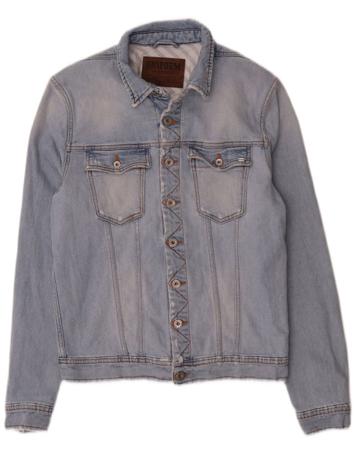 Uniform Herre denimjakke UK 38 Medium Blue Cotton