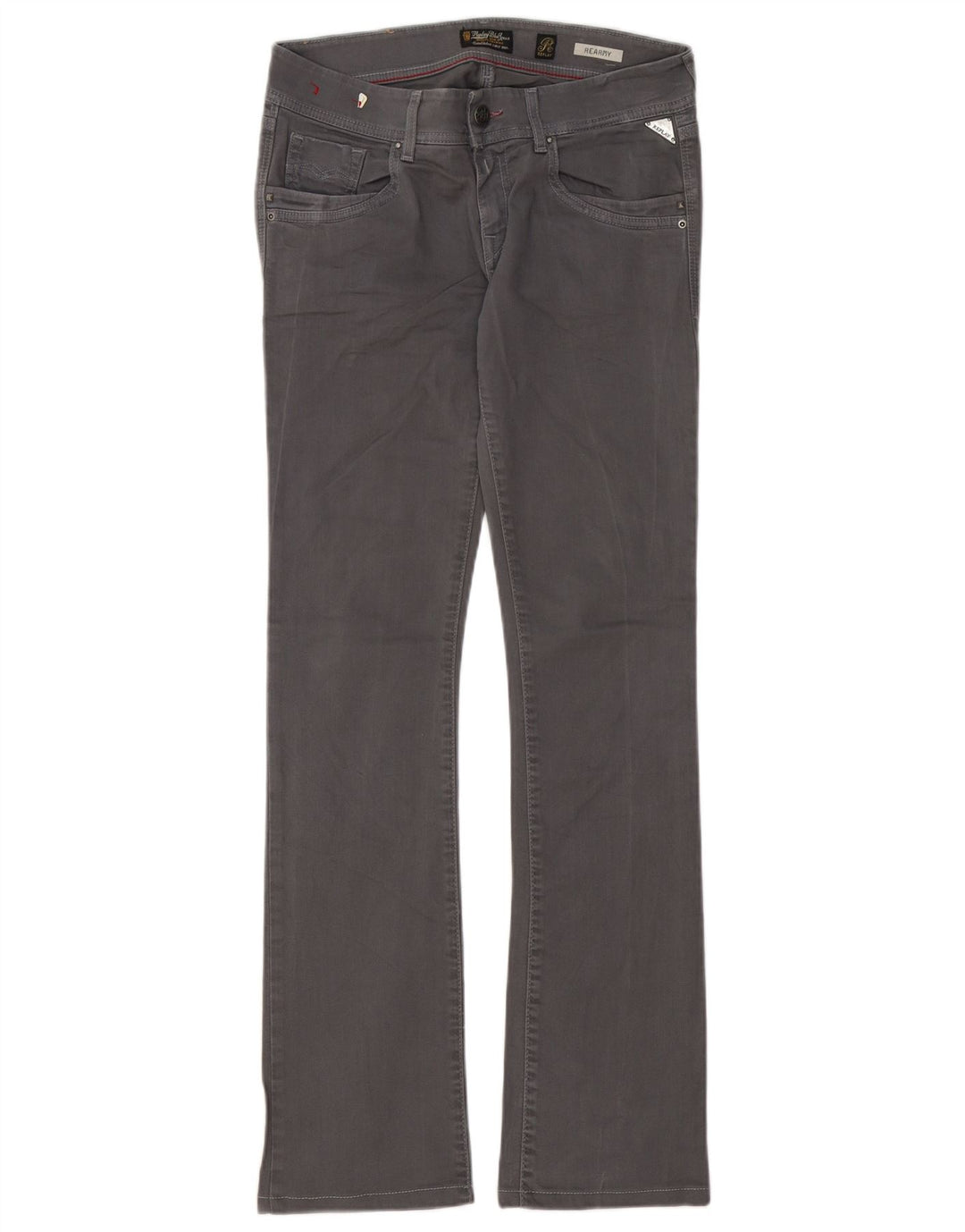 REPLAY Dame Rearmy Bootcut Jeans W28 L32 Grå Bomuld
