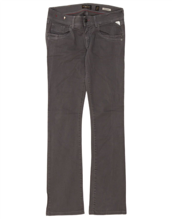 REPLAY Dame Rearmy Bootcut Jeans W28 L32 Grå Bomuld
