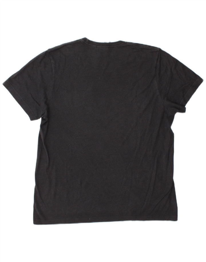 Adidas Herre Grafisk T-Shirt Top Stor Grå Bomuld