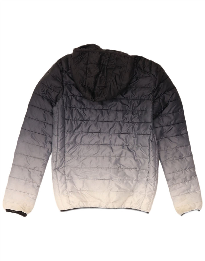 ELLESSE Polstret hættejakke til mænd UK 34 XS Marineblå Colourblock Polyester