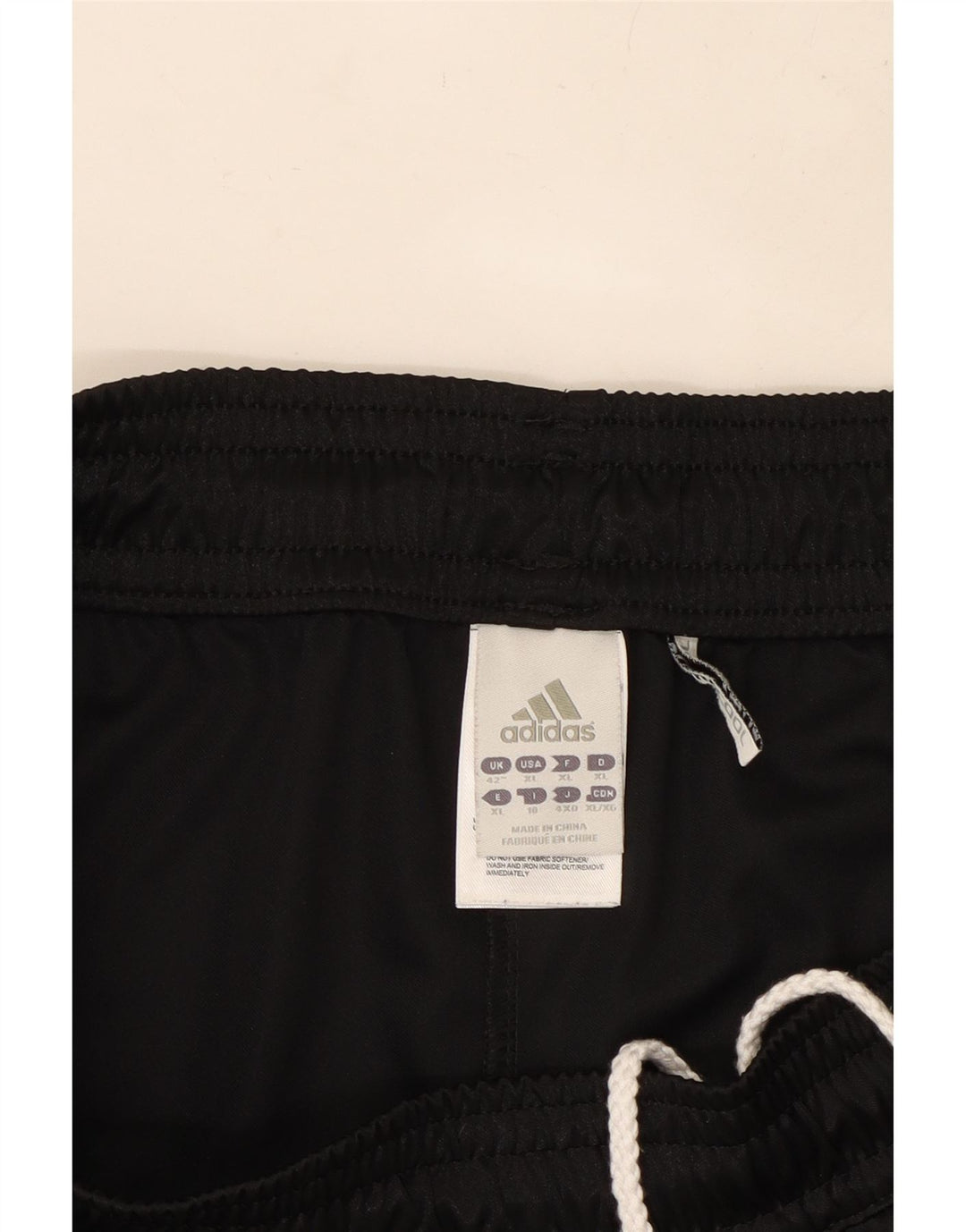 ADIDAS Herre Deutscher Fussball Bund Sport Shorts UK 42 Large Black