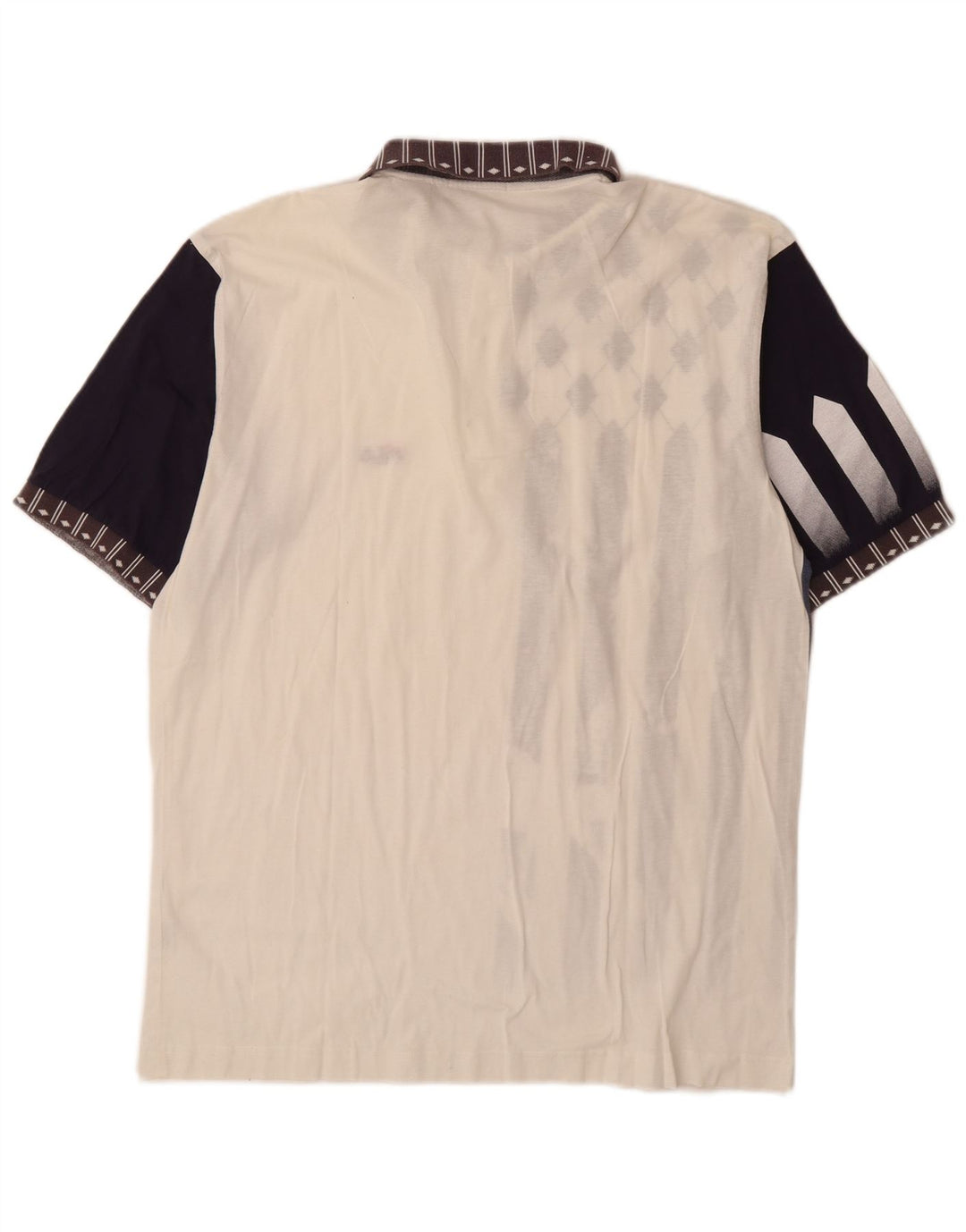 FILA Grafisk Polo Shirt til mænd IT 52 Stor Hvid Colourblock Bomuld