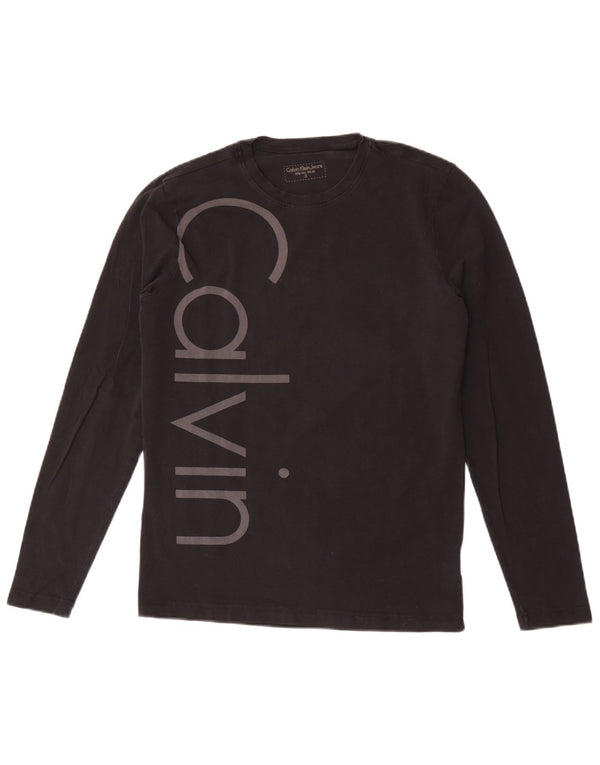 Calvin Klein Jeans Herre Grafisk Top Langærmet Lille Sort