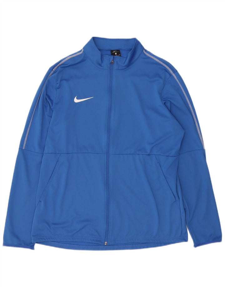 Nike herre Dri Fit træningsdragt topjakke XL blå polyester
