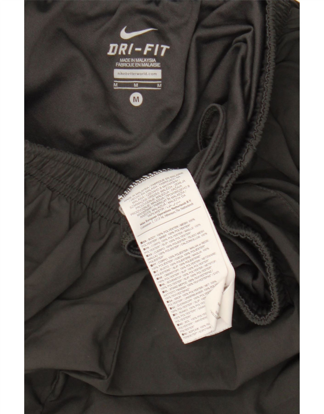 Nike Herre Dri Fit Sportshorts Medium Sort Colourblock Polyester