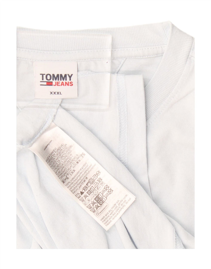 Tommy Hilfiger Herre T-Shirt Top 3XL Blå Bomuld