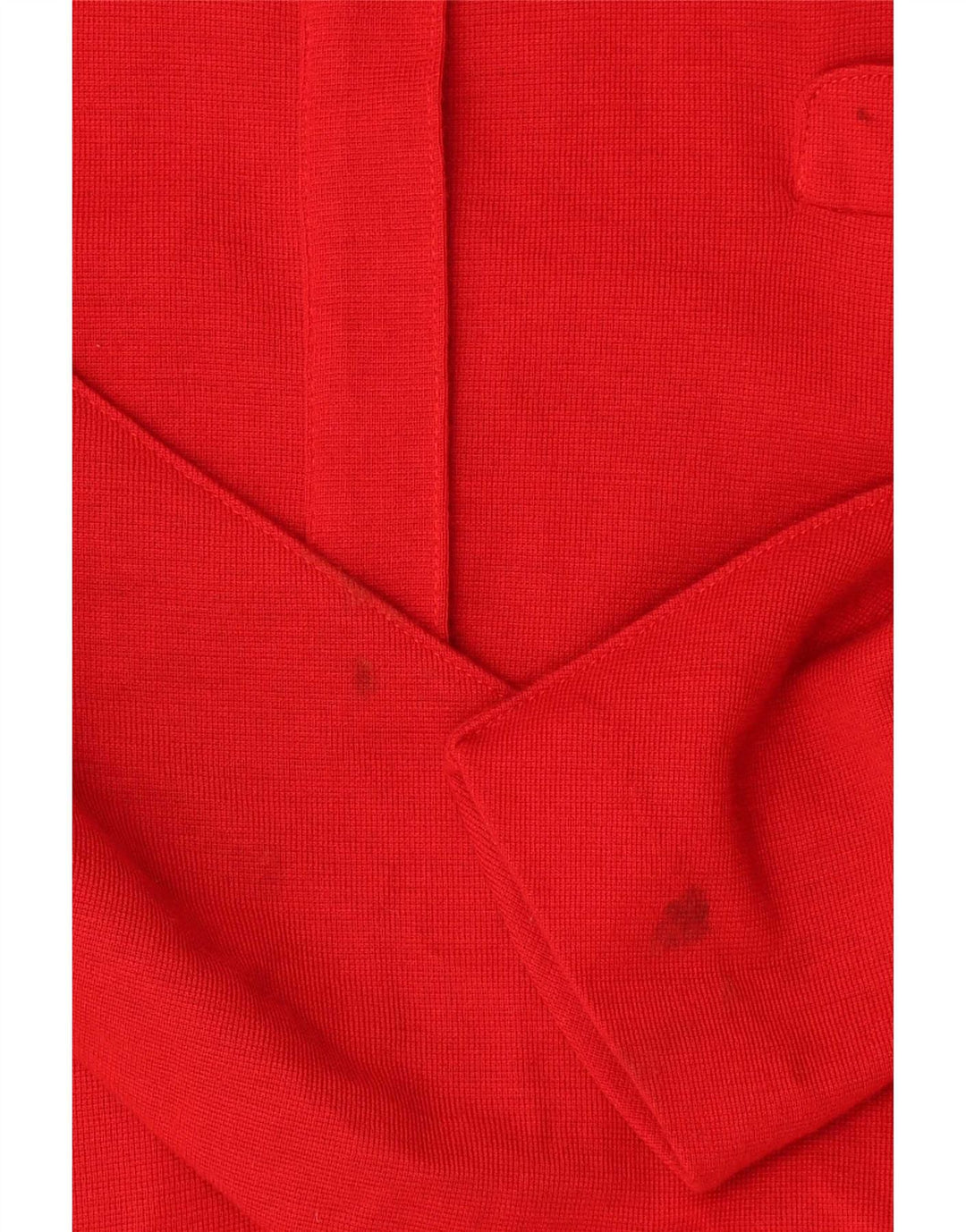Vintage Dame Langærmet Skede Kjole UK 14 Medium Rød