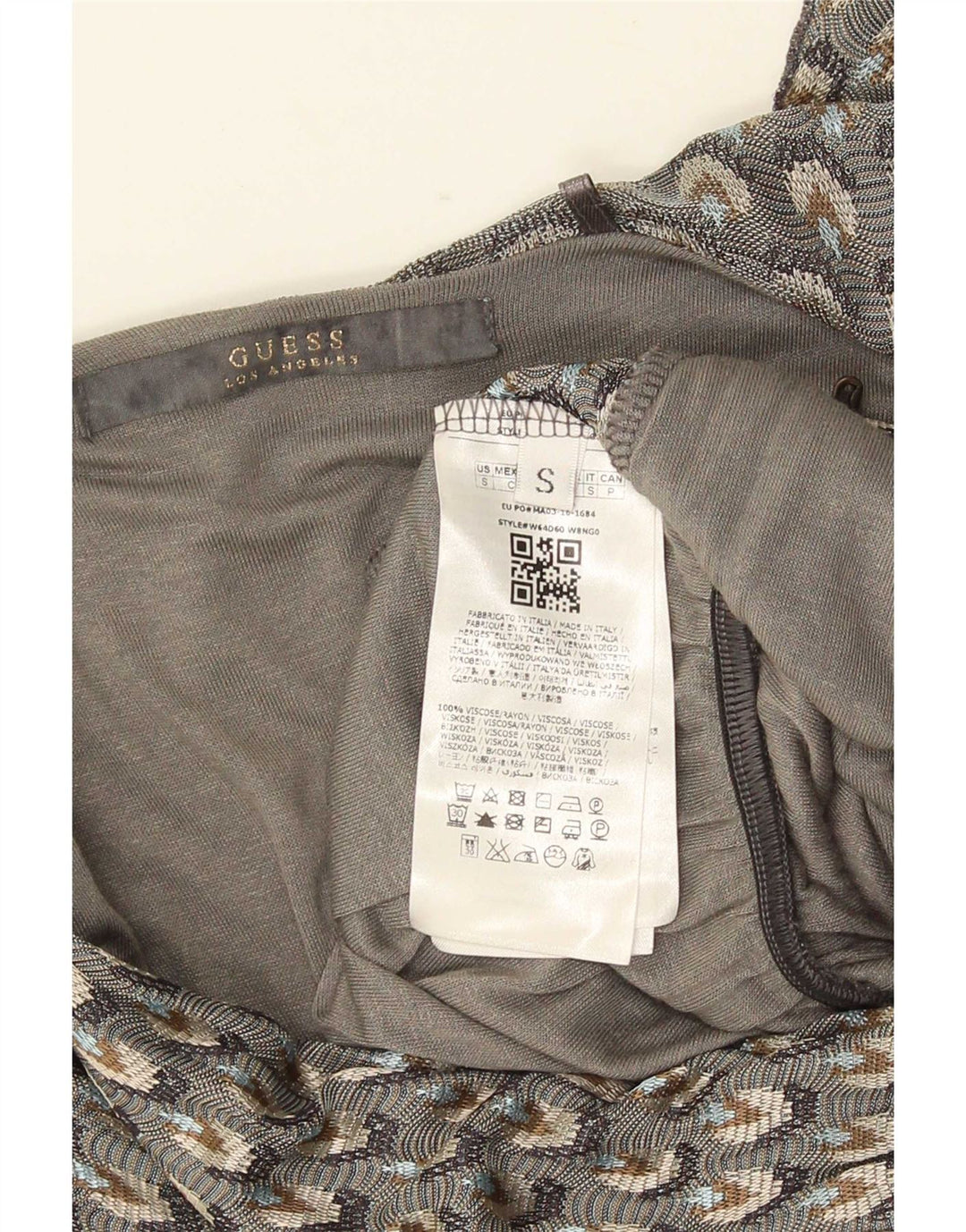 Guess Dame Jumpsuit UK 10 Small Grey Geometric Viscose