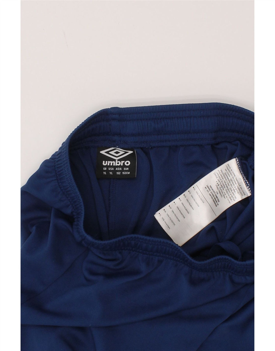 Umbro Boys Sports Shorts 11-12 År Large Navy Blue Polyester