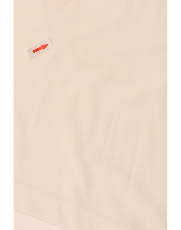 Killer Loop Herre Zip Neck T-Shirt Top XL Hvid Polyester