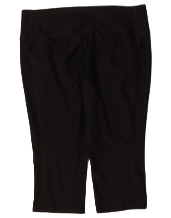 Nike Dame Dri Fit Capri Leggings UK 14 Large Black Polyester