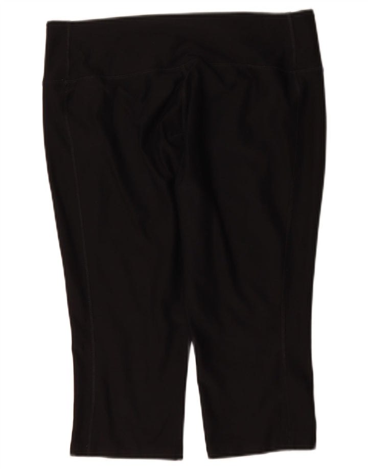 Nike Dame Dri Fit Capri Leggings UK 14 Large Black Polyester
