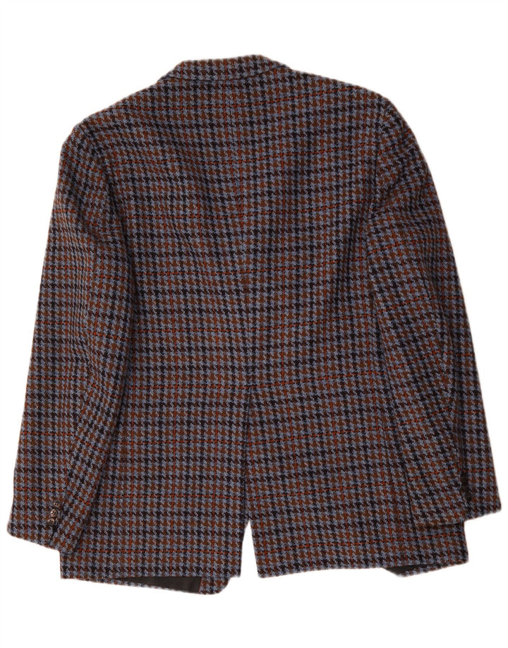 Breilling Herre 3 Button Blazer Jacket UK 40 Large Multicolor Houndstooth