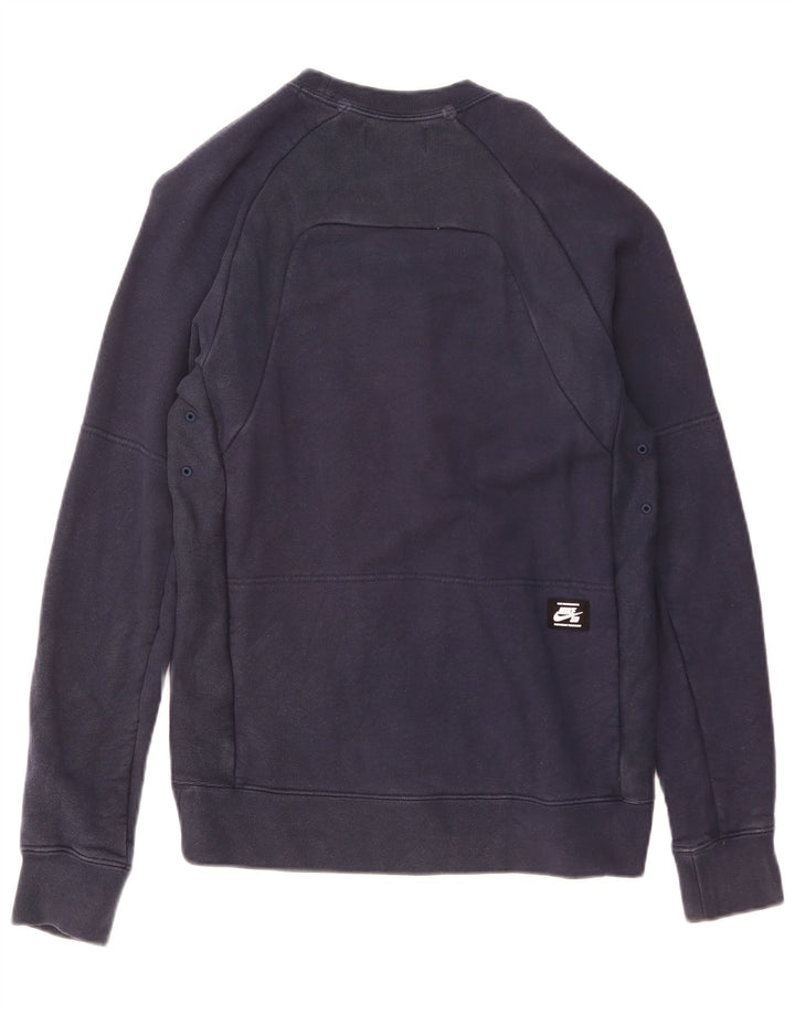 Nike grafisk sweatshirt til mænd Medium marineblå bomuld