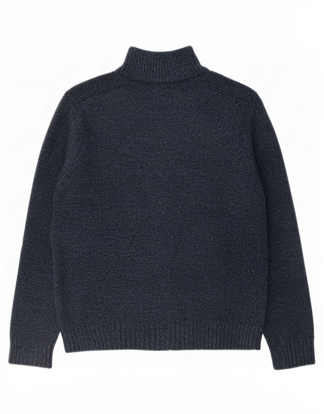 Marks & Spencer Herre cardigan sweater med fuld lynlås, stor grå flækket akryl