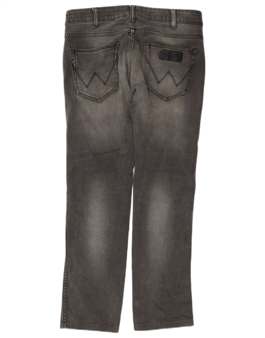 WRANGLER Herre Skanders Straight Jeans W32 L29 Grå Bomuld