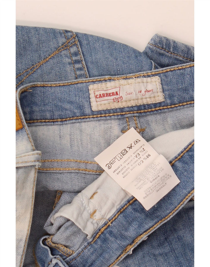 CARRERA Distressed denimshorts til drenge 13-14 år W30 Blå bomuld
