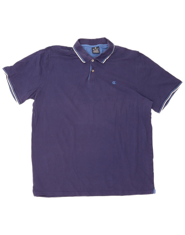 CHAMPION Polo skjorte til mænd 4XL marineblå bomuld
