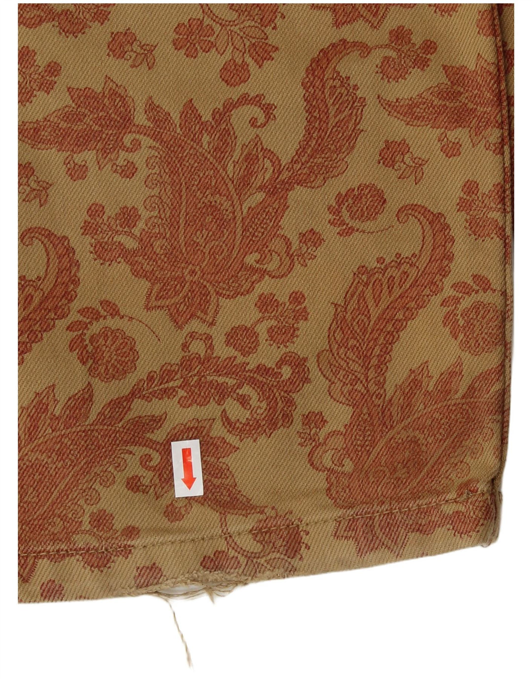 Zara Dame Loose Fit Casual Bukser Medium W28 L30 Brun Paisley