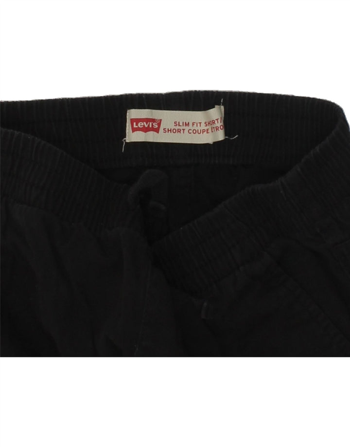 LEVI'S Girls Chino Shorts 13-14 Years XL W26 Black Cotton | Vintage Levi's | Thrift | Second-Hand Levi's | Used Clothing | Messina Hembry 