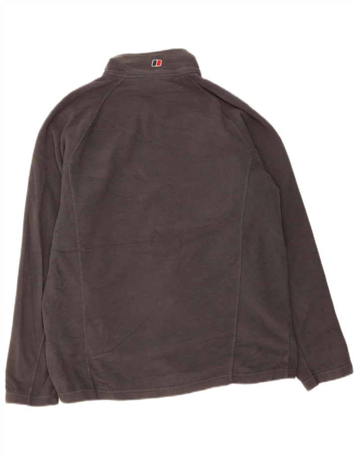 BERGHAUS Womens Fleece Jacket UK 14 Medium Grey Polyester