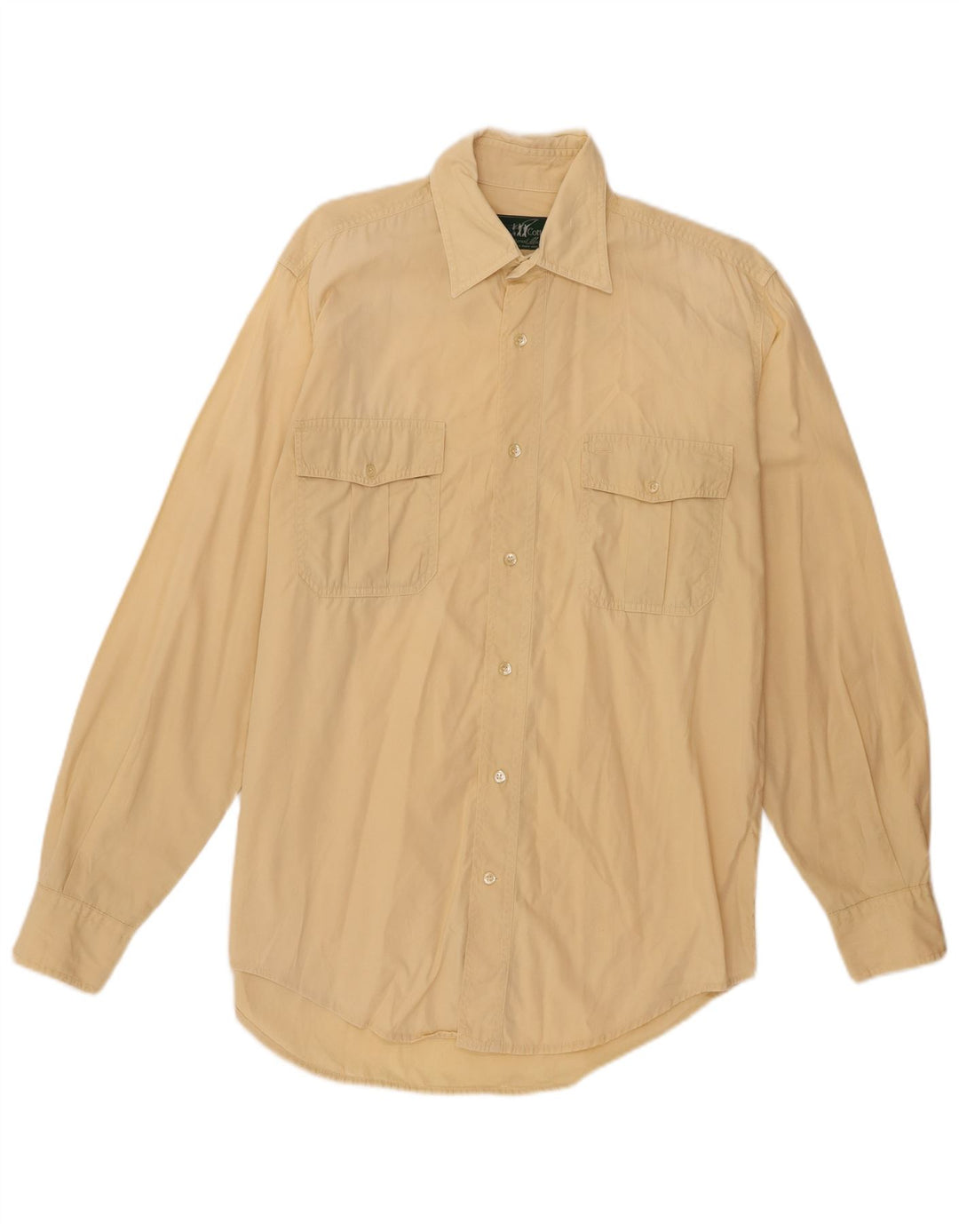 Henry Cottons Herreskjorte str. 39 15 1/2 Medium Gul Bomuld
