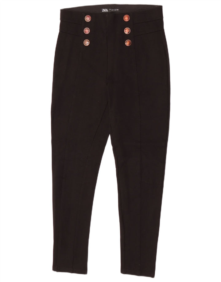 Zara Dame Slim Casual Bukser Medium W28 L25 Sort