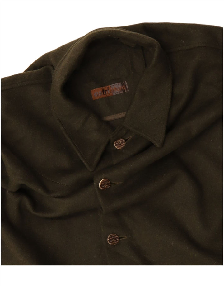 Vintage herre Poncho Coat One Size Grøn