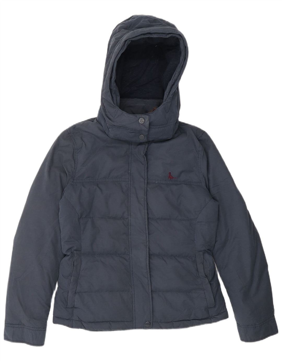 Jack Wills Dame hættejakke UK 8 Small Navy Blue Polyester