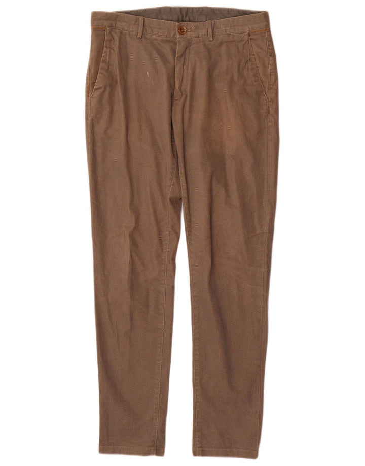 MASSIMO DUTTI Herre Slim Fit Chinobukser EU 40 Medium W31 L30 Brun