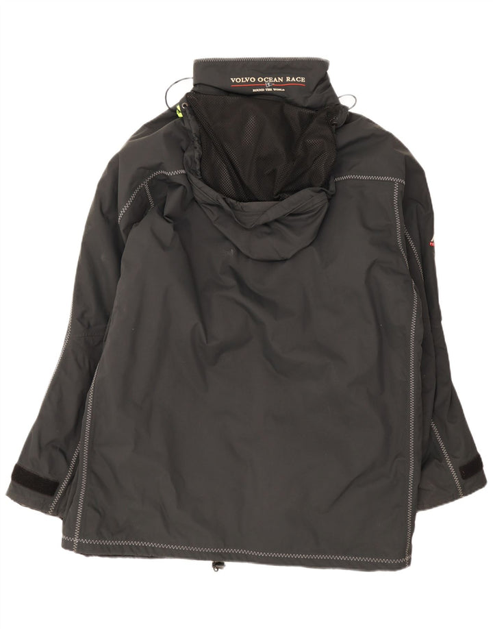 Musto Herre Hooded Windbreaker Jacket UK 40 Large Black Nylon