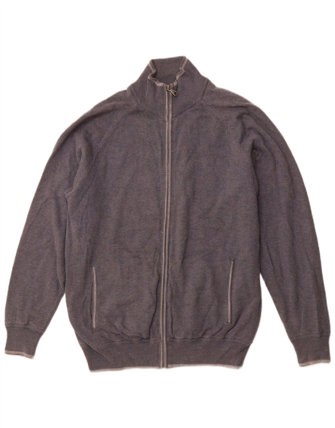 Marks & Spencer herre cardigan sweater mellemgrå bomuld