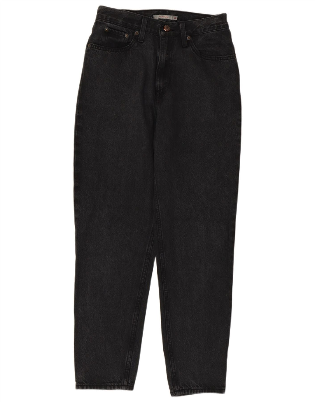 Levi's Dame Mom Tapered Jeans W26 L28 Grå Bomuld 80'erne
