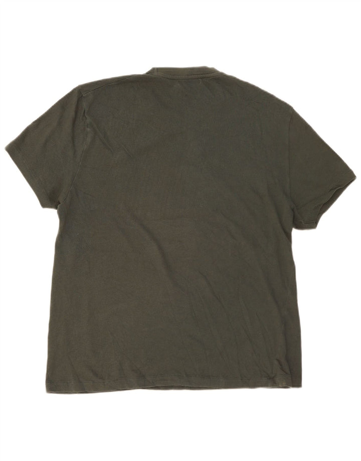 Zara Herre T-Shirt Top Stor Khaki