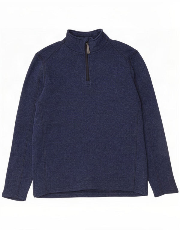 Mountain Warehouse Sweatshirt med lynlås til mænd Large Navy Blue Flecked