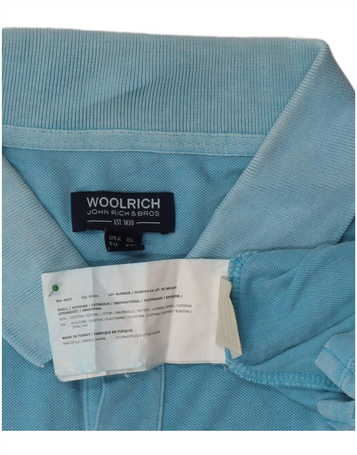 Woolrich Herre Polo Shirt 2XL Blå Bomuld