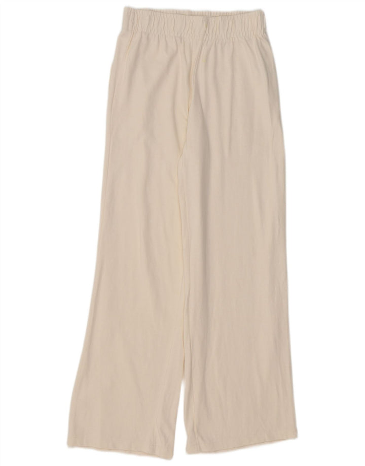 Zara træningsdragtsbukser til kvinder UK 8 Small off white bomuld