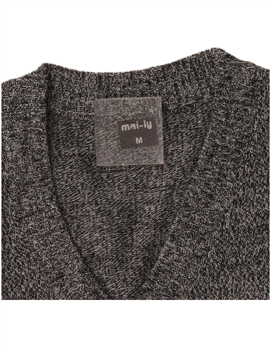 Vintage herrevest tanktop mellem grå stribet