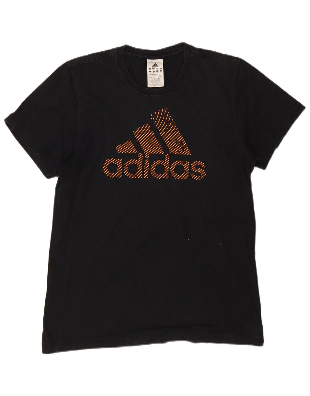 Adidas Herre grafisk T-shirt Top Medium Sort Bomuld