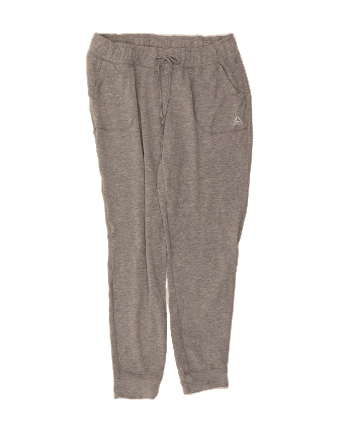 REEBOK Womens Tracksuit Trousers Joggers UK 12 Medium  Grey Rayon Vintage Reebok and Second-Hand Reebok from Messina Hembry 