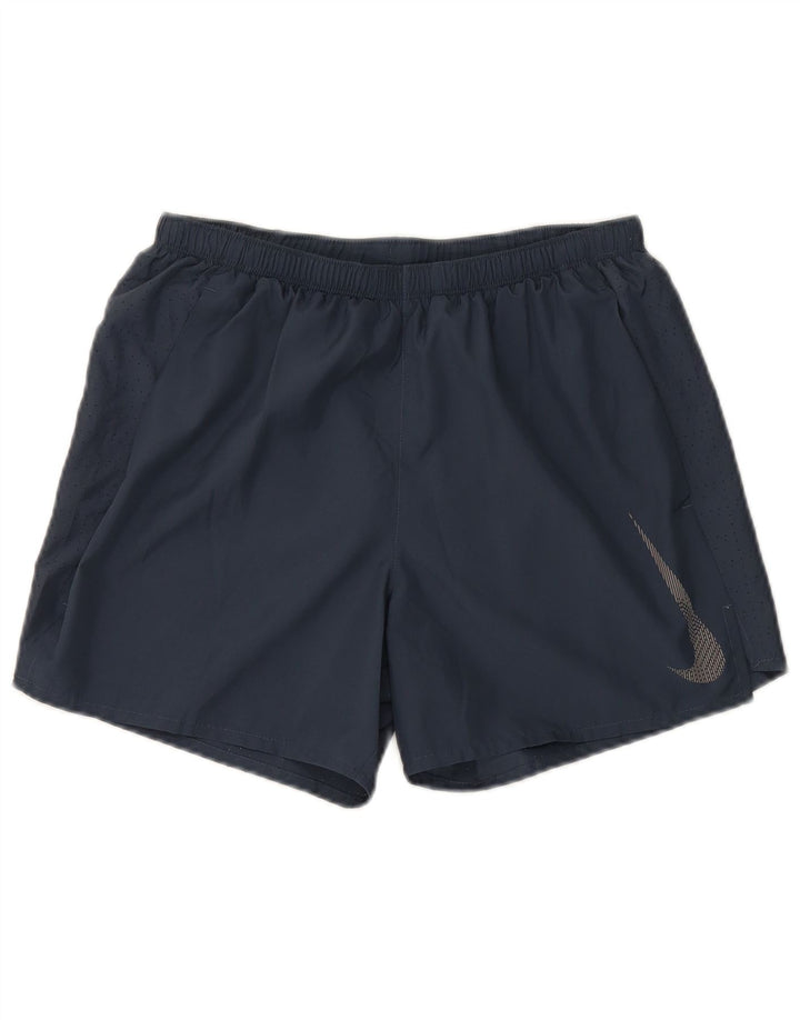 Nike Herre Dri Fit Sportshorts Medium Navyblå Polyester