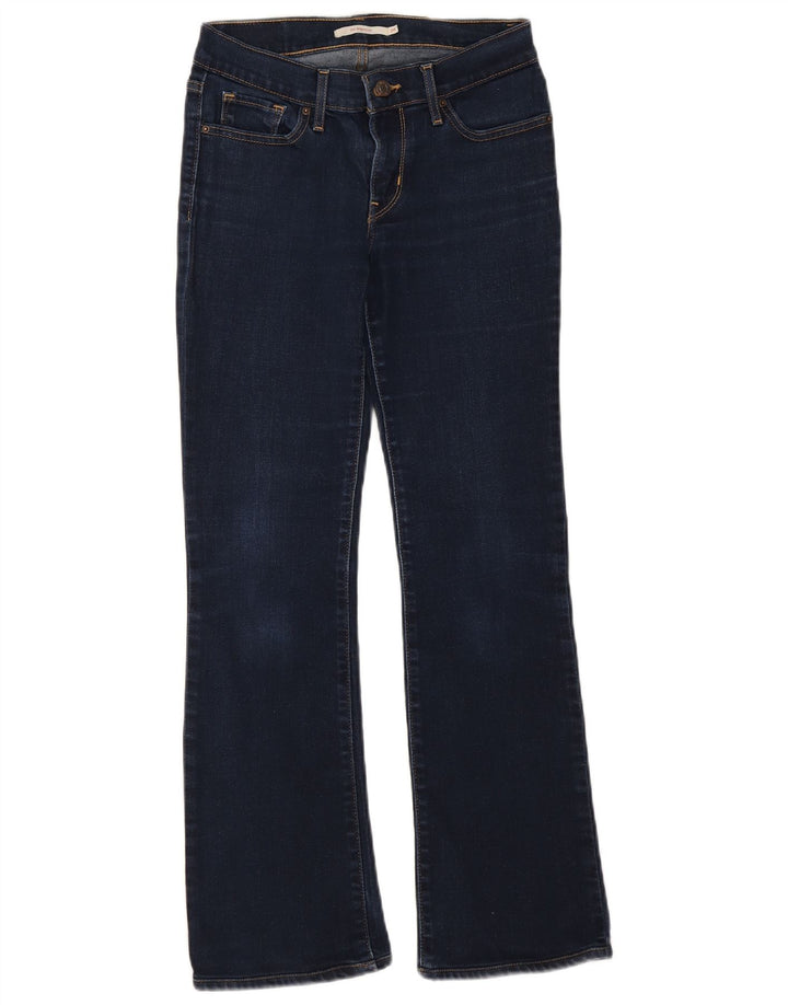 Levi's Dame 715 Bootcut Jeans W26 L27 Marineblå Bomuld