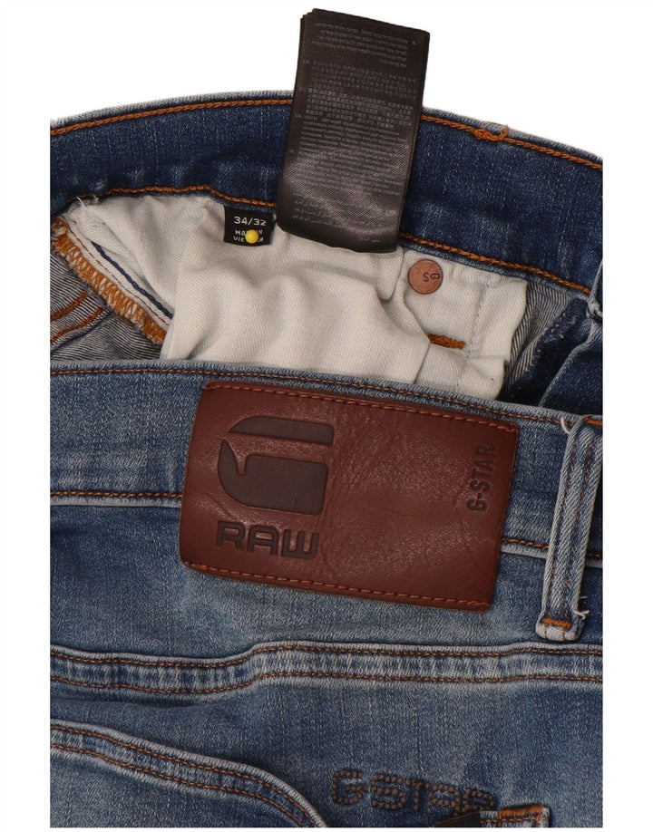 G-Star Herre Slim Jeans W34 L32 Blå Bomuld