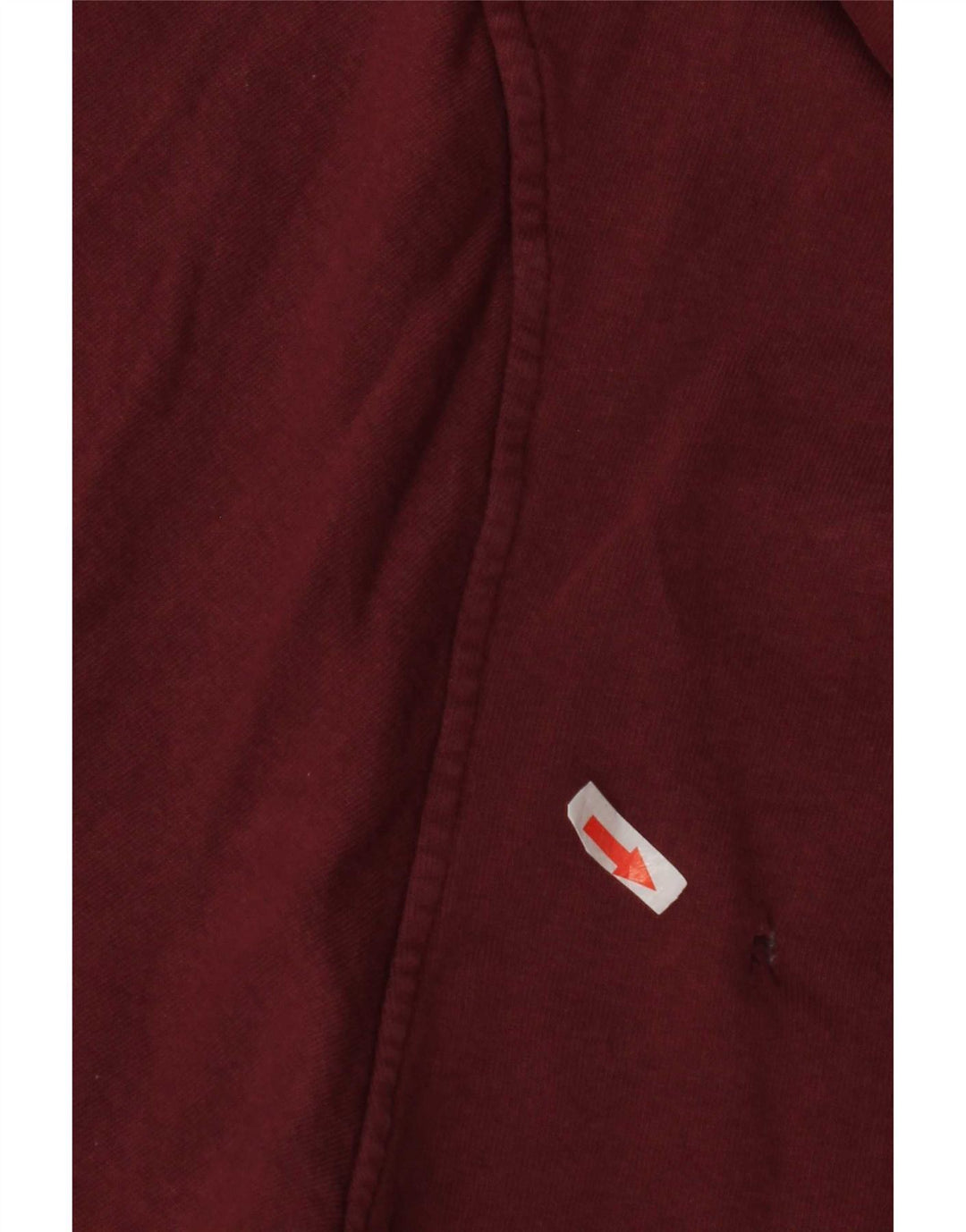 Pull & Bear Dame Grafisk Oversized Hoodie Jumper UK 14 Medium Burgundy