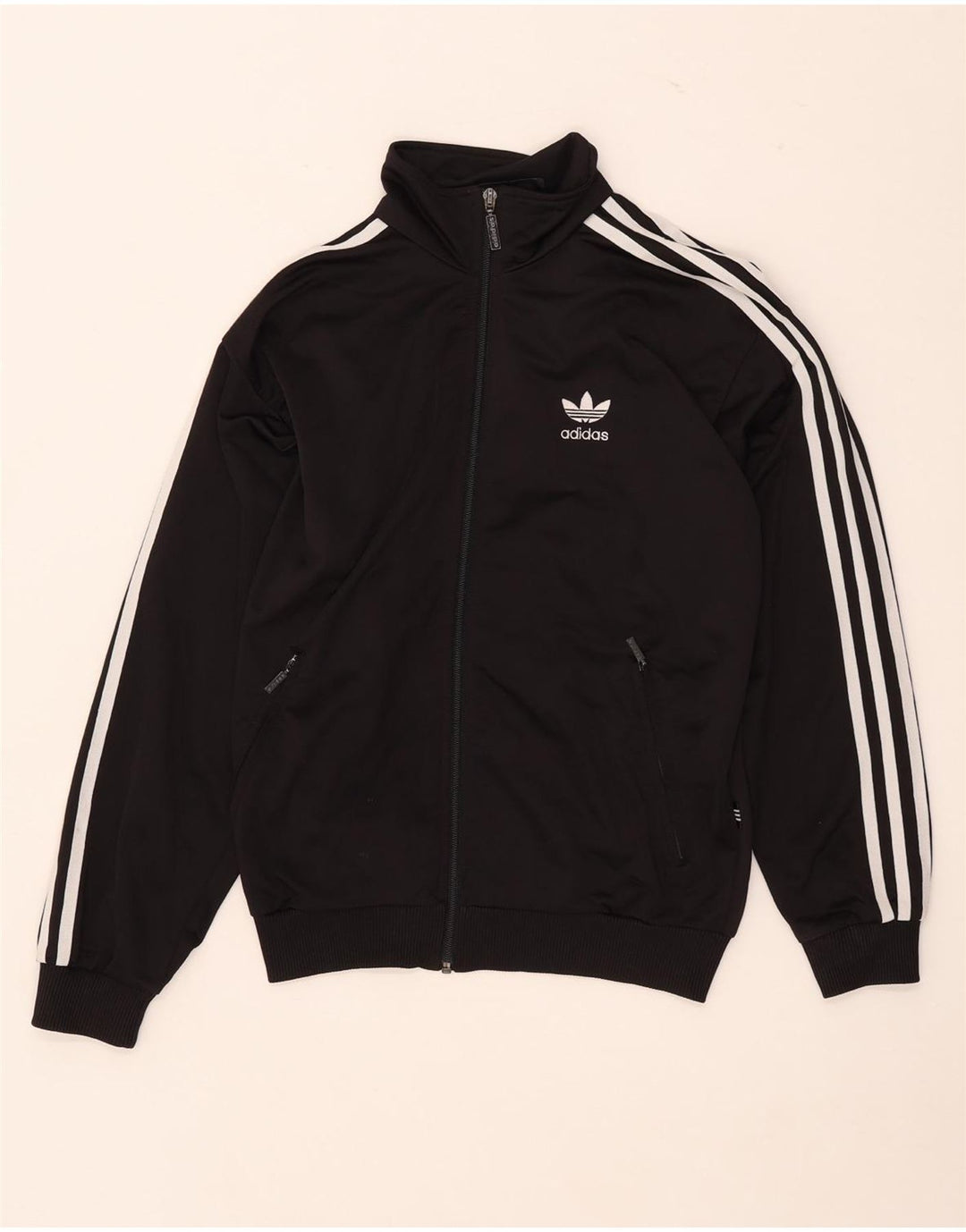 Adidas Drenge Træningsdragt Topjakke 13-14 År Sort Polyester
