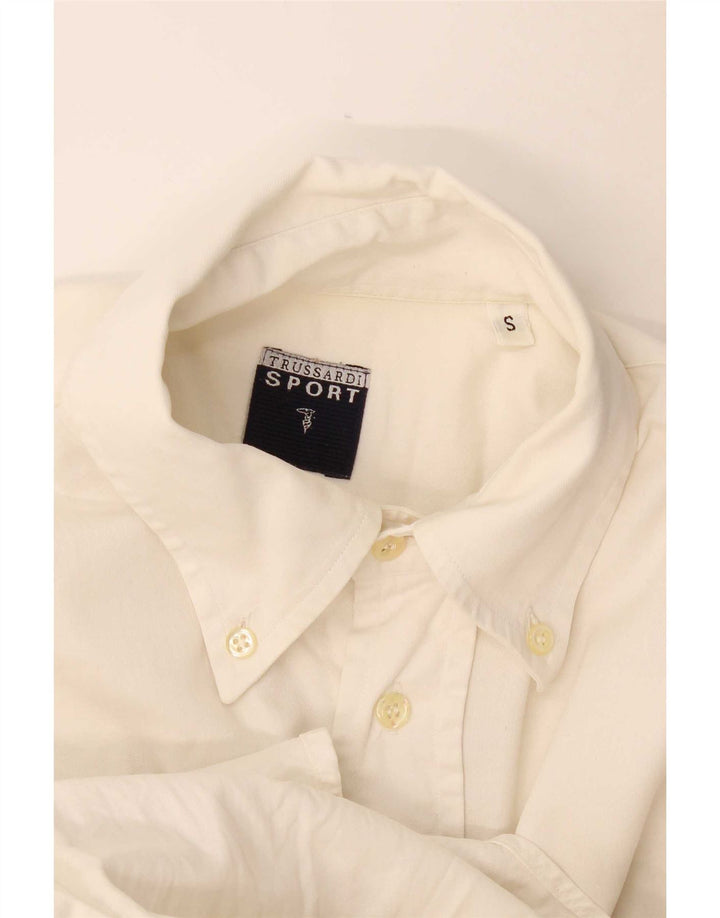 Trussardi herreskjorte lille hvid